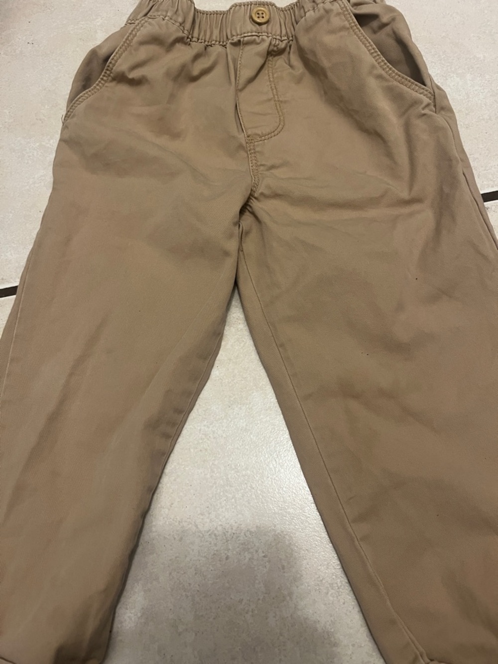 Carter's Boys Tan Dress Pants with Elastic Waist